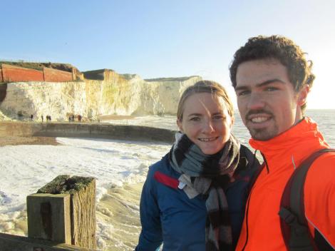 Us by the Seven Sisters near Seaford